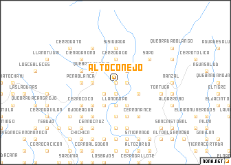 map of Alto Conejo