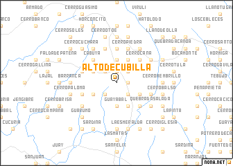 map of Alto de Cubilla