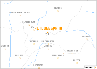 map of Alto de España