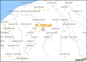 map of Alto de Jó