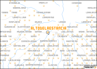 map of Alto de la Estancia