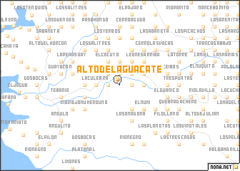 map of Alto del Aguacate