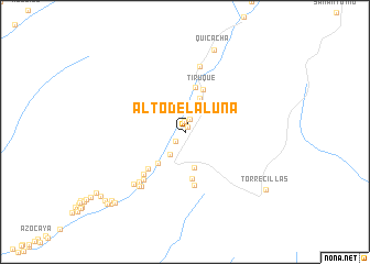 map of Alto de la Luna