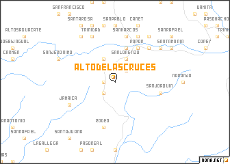 map of Alto de las Cruces