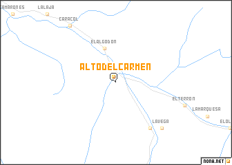 map of Alto del Carmen