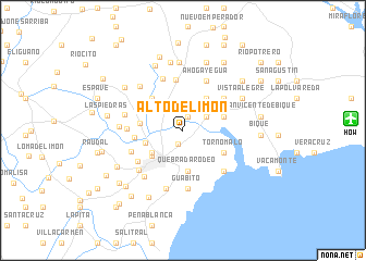 map of Alto de Limón