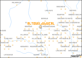 map of Alto del Jujucal