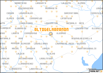 map of Alto del Marañón