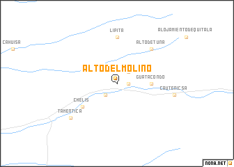 map of Alto del Molino