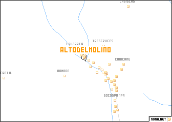 map of Alto del Molino