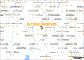 map of Alto de los Machos