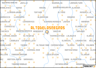 map of Alto de Los Negros