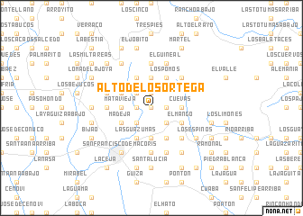 map of Alto de Los Ortega