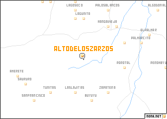 map of Alto de los Zarzos