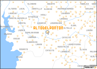 map of Alto del Pontón