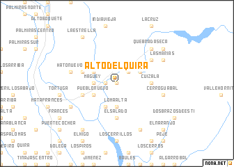 map of Alto del Quira