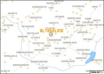 map of Alto del Río