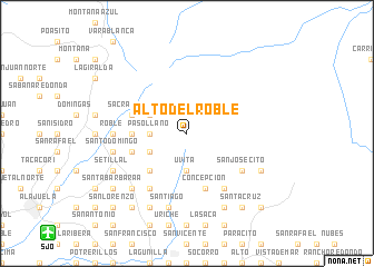 map of Alto del Roble