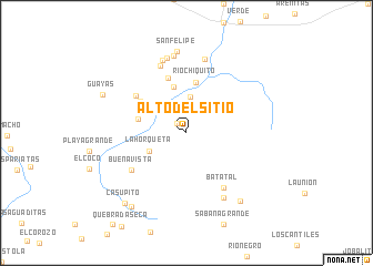 map of Alto del Sitio