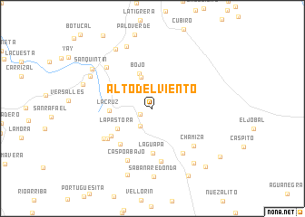 map of Alto del Viento