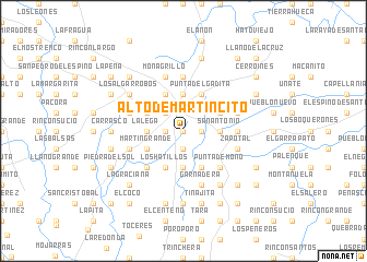 map of Alto de Martincito