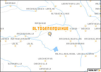 map of Alto de Nerquihue