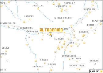 map of Alto de Niño