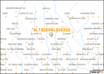 map of Alto de Palo Verde