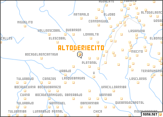 map of Alto de Riecito