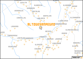 map of Alto de San Pedro