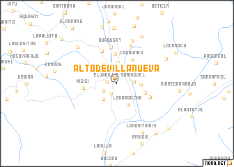 map of Alto de Villa Nueva