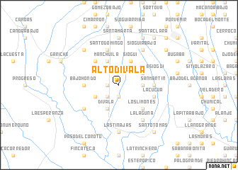 map of Alto Divalá