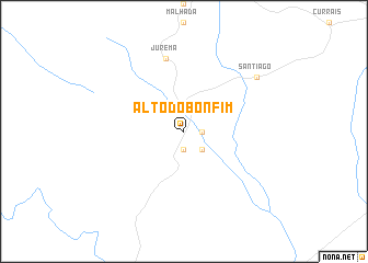 map of Alto do Bonfim