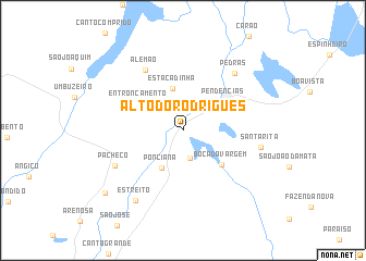 map of Alto do Rodrigues