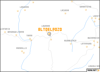 map of Alto El Pozo