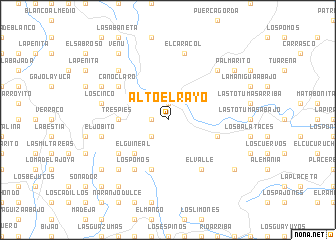map of Alto el Rayo