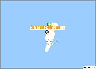 map of Alto Harmony Hall