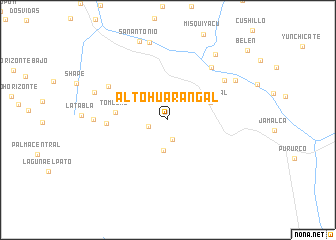 map of Alto Huarangal