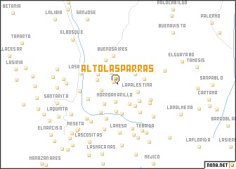 map of Alto Las Parras