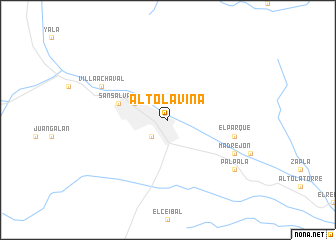 map of Alto La Viña