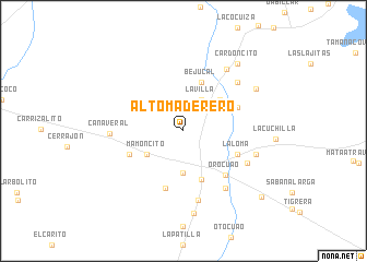 map of Alto Maderero