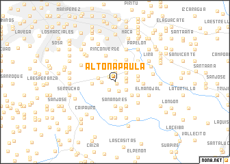 map of Alto Ña Paula