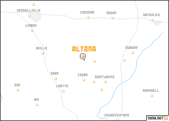 map of Altona