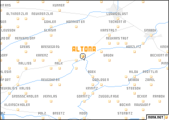 map of Altona