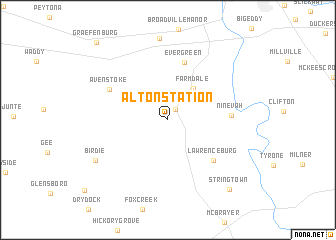 map of Alton Station