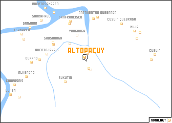 map of Alto Pacuy