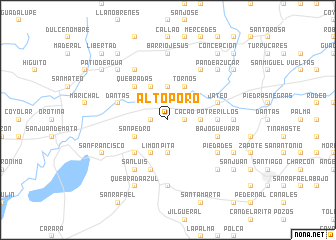 map of Alto Poró