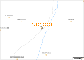 map of Alto Rio Doce