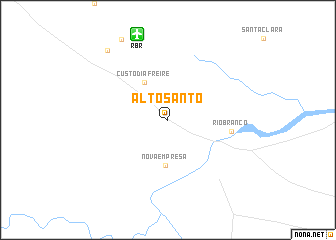 map of Alto Santo