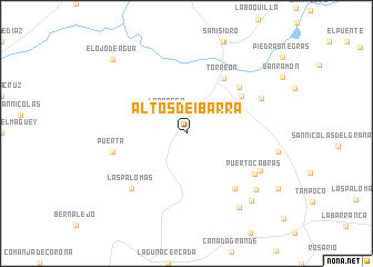 map of Altos de Ibarra
